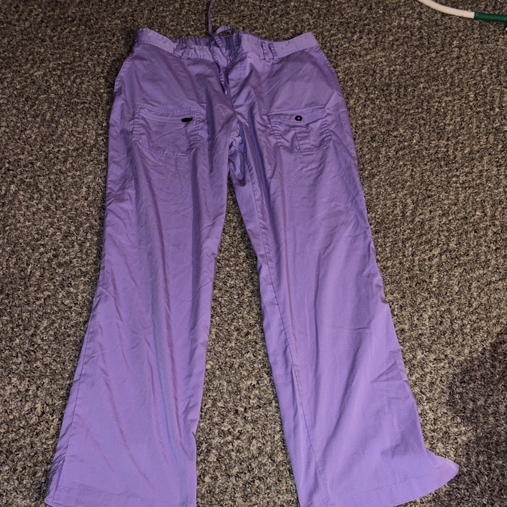 ADAR Lavender Straight Leg Women's Scrub Pants